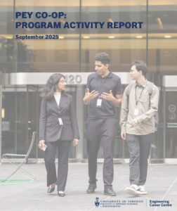 PEY Co-op Program Activity Report Cover Page
